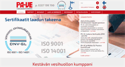 Desktop Screenshot of pa-ve.fi