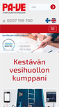 Mobile Screenshot of pa-ve.fi