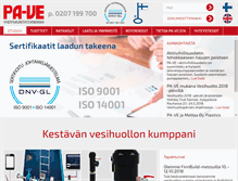 Tablet Screenshot of pa-ve.fi